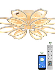cheap -LED Ceiling Light Modern Floral Design 5/9/12/15 Heads Personalized Acrylic Ceiling LED Light APP Control With Remote Control Modern Simple Ceiling Light Living Room AC220V AC110V Flower Design