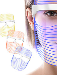 cheap -3 Colors Led Facial Mask Led Korean Photon Therapy Face Mask Machine Light Therapy Acne Mask Neck Beauty Led Mask