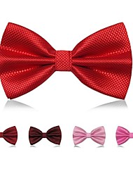 cheap -Men&#039;s Party / Work Checkered Bow Tie - Fashion Plaid butterfly cravat bowtie solid color Clothing Accessories 1PC