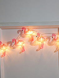 cheap -3M 1.5M Flamingo String Lights Battery or USB Operation Fairy String Lights Wedding Holiday Children‘s Room Home Decoration