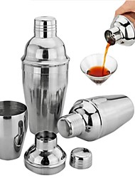 cheap -350ml 550ml 750ml Stainless Steel Cocktail Shaker Cocktail Mixer Wine Martini Drinking Boston Shaker Party Bartender Barware Accessories Bar Tool