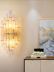 cheap -LED Wall Light Modern Crystal Black Gold Mini Style Bedroom Office Crystal Wall Sconces 110-120V 220-240V