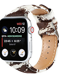 cheap -1 pcs Smart Watch Band for Apple iWatch Series 7 / SE / 6/5/4/3/2/1 38/40/41mm 42/44/45mm Genuine Leather Microfiber Smartwatch Strap Soft Leather Loop Replacement  Wristband