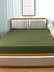 cheap -Waterproof Bed Fitted Sheet Mattress Protector Bedspread Pad Cover St.Patrick&#039;s Day Decor Queen/King Size/Twin/Single Deep Pocket For Home Hotel Hospital Dorm Solid Anti-Dust