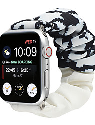 cheap -1 pcs Smart Watch Band for Apple iWatch Series 7 / SE / 6/5/4/3/2/1 38/40/41mm 42/44/45mm Fabric Smartwatch Strap Soft Breathable Printed Bracelet Elastic band Scrunchie Band Replacement  Wristband