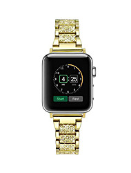 cheap -Smart Watch Band for Apple iWatch Series 7 / SE / 6/5/4/3/2/1 38/40/41mm 42/44/45mm Zinc alloy Smartwatch Strap Diamond Luxury Glitter Metal Band Jewelry Bracelet Replacement  Wristband