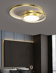 cheap -LED Ceiling Light Black Gold Round Includes Dimmable Version 45/55 cm Geometric Shapes Flush Mount Lights Aluminum Artistic Style Modern Style Stylish Painted Finishes Artistic 110-120V 220-240V