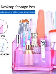 cheap -Make Up Organizer Box Cosmetic Organizer Transparent Fashion Spin Multi-Function Detachable Acrylic