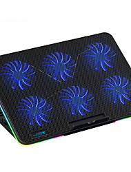 cheap -Coolcold Laptops Cooler Cooling Pad RGB 6 Fans Gaming Cool Stand Compatible With Notebook PC Computer