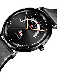 cheap -Quartz Watches for Men Analog Quartz Business Leather