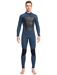 cheap -Dive&amp;Sail Men&#039;s Full Wetsuit 3mm SCR Neoprene Diving Suit Thermal Warm UPF50+ Quick Dry High Elasticity Long Sleeve Front Zip - Diving Patchwork Autumn / Fall Spring Summer