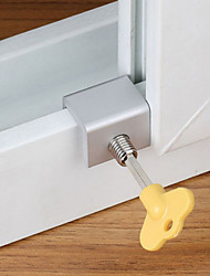 cheap -3pcs Adjustable Sliding Window Aluminum Alloy Stop Locks Security Door Frame Lock with Keys Home Office Security Lock Window