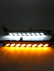 cheap -OTOLAMPARA 1 Kit OEM Toyota Factory Car LED Daytime Running Light Bulbs for Toyota Hilux Double Color Lightness IP67 Waterproof 32W Super Bright DRL Turn Signal Lamp