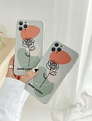 cheap -Phone Case For Apple Back Cover iPhone 12 iPhone 12 Pro Max iPhone 12 Pro Shockproof Dustproof Pattern Flower TPU