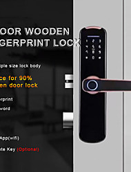 cheap -WF-007B WAFU Fingerprint Indoor Lock with tuya wifi Smart Security Door Lock for Home/Hotel Indoor Wooden Door