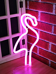 cheap -LOVE Flamingo Cloud Decoration Light 3D Nightlight Nursery Night Light Wedding Atmosphere Lamp Christmas AAA Batteries Powered