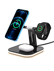 cheap -Qi Magnetic 3 In 1 Wireless Charger Dock For IPhone 13/12/11/X Pro Max 15W Induction Fast Wireless Charging Station For IWatch AirPods