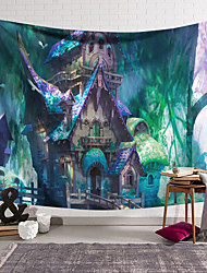 cheap -Tree House Fantasy Wall Tapestry Art Decor Blanket Curtain Hanging Home Bedroom Living Room Decoration Polyester