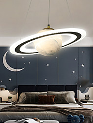 cheap -LED Pendant Light Planet Design 45 cm Lantern Desgin Bedroom Light Metal Painted Finishes Modern 220-240V 110-120V