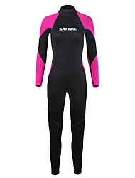 cheap -Women&#039;s Full Wetsuit 2mm SCR Neoprene Diving Suit Thermal Warm UPF50+ Quick Dry High Elasticity Long Sleeve Back Zip - Swimming Diving Surfing Patchwork Autumn / Fall Winter Spring