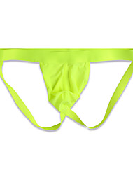 cheap -Men&#039;s Hole Sexy Panties G-string Underwear Micro-elastic Low Waist 1 PC Blue M