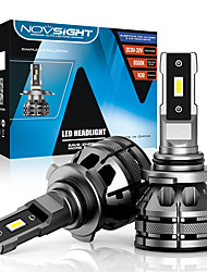 cheap -2pcs NOVSIGHT Led H4 H7 H1 H3 H11 H13 9005 9006 9007 Auto Headlight Mini Size 80W 15000LM 6500K Decoder Plug and Play Car Headlight