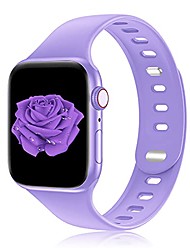 cheap -iwabcertoo sport silicone band compatible with apple watch band 38mm 40mm 42mm 44mm women and men,unique double nail design soft bands for iwatch series 6 5 4 3 2 1 se