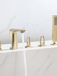 cheap -Bathtub Faucet - Contemporary Painted Finishes Roman Tub Brass Valve Bath Shower Mixer Taps