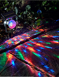 economico -lampada di proiezione di energia solare esterna ha condotto la luce del proiettore colorato luce solare rotante per il giardino lampada da cortile cortile di casa decor paesaggio ip44 illuminazione impermeabile