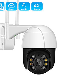 cheap -1080P PTZ Wifi IP Security Cameras 4X Digital Zoom AI Human Detect Wireless Security Cameras Outdoor H.265 P2P ONVIF Audio 5MP Security CCTV Security Cameras