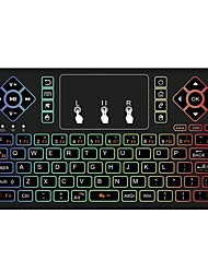 cheap -Factory Outlet Q9-B Bluetooth3.0 Air Mouse Mini Keyboard Novelty Luminous Multicolor Backlit 80 pcs Keys
