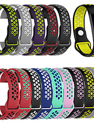 cheap -Watch Band for Fitbit charge3 / Fitbit Charge 4 Fitbit Sport Band Silicone Wrist Strap air holes breathable （L、S）