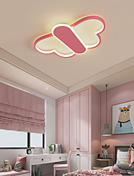cheap -LED Ceiling Light Butterfly Design White Pink Kids Room Children&#039;s Bedroom 50cm 60cm Flush Mount Lights Metal Modern Style Painted Finishes 220-240V 110-120V