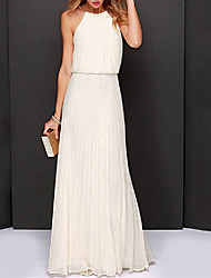 white chiffon maxi