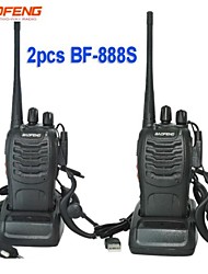 cheap -2pcs/set baofeng bf-888s walkie talkie portable radio station bf888s 5w bf 888s comunicador transmitter transceiver radio set