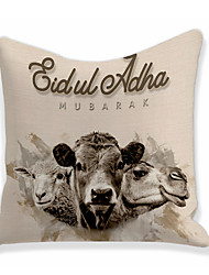 cheap -Eid al-Adha Double Side Cushion Cover 1PC Soft Decorative Throw Pillow Cover Cushion Case Pillowcase for Sofa Bedroom Superior Quality Machine Washable for Sofa Couch Bed Chair