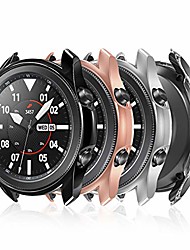 cheap -case for samsung galaxy watch 3 41mm, (4 pack) pc shockproof protective bumper cover protector case for galaxy watch3 sm-r850 r855, clear/black/silver/rose gold