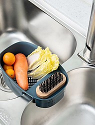 cheap -Kitchen Sink Multi-functional Drain Basket for Washing Vegetables Washing Rice and Filtering Storage all-in-one Saddle-style Non-perforated