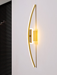 cheap -LED Wall Light Porch Light Corridor Light Modern Nordic Gold Coffee Wall Sconce Living Room Bedroom Aluminum 110-240V 12W