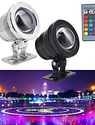 cheap -LED Pond Pool Lights Underwater Fountain Spotlights Remote Control RGB Waterproof Color Changing 12V LED Beads for Landscape