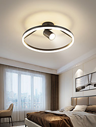 cheap -LED Ceiling Light 40 50 cm LED Modern Flush Mount Lights Metal Modern Style Geometrical Painted Finishes Black White Spotlight 7W
