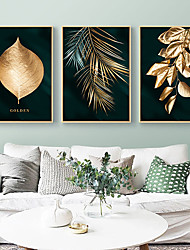 cheap -Wall Art Canvas Prints Painting Artwork Picture Gold Leaf Home Decoration Décor Rolled Canvas No Frame Unframed Unstretched