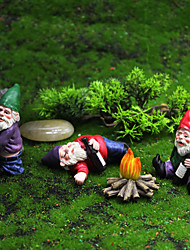 cheap -A Set of Mini Resin Moss Micro Landscape Garden Decoration Gnome Statue Resin Garden Figurines Ornaments for Bookshelf Garden Accessories