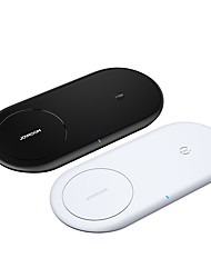 cheap -Joyroom Qi 15W Wireless Charger for Samsung S22  S21  S20  Double Fast Charging Pad for iPhone 13 12 11 Pro Max Mini  Airpods Pro 2 in 1