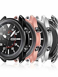cheap -case for samsung galaxy watch 3 41mm, (4 pack) tpu shockproof protective bumper cover protector case for galaxy watch3 sm-r850 r855, clear/black/silver/rose gold