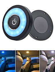 cheap -1pc Auto Car USB Charging LED Light Portable Round Rechargeable Wireless Interior Reading Lamp Touch Type Car Interior Night Lights