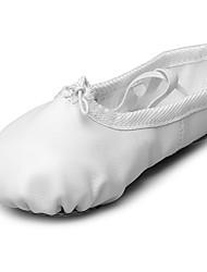 cheap -Girls&#039; Ballet Shoes Practice Trainning Dance Shoes Training Performance Practice Professional Flat Flat Heel Round Toe White Pink Elastic Band Slip-on Kid&#039;s