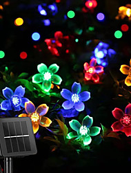 cheap -LED String Lights 6.5m 30 LEDs 1 Set Mounting Bracket 1 Set Warm White Multi Color Christmas New Year‘s Waterproof Outdoor Solar