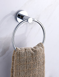 cheap -Stainless Steel Towel Ring Wall Mount Towel Hanger Storage Rack Circular Bath Towel Ring