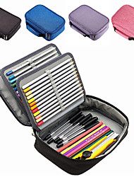 cheap -pencil case art storage pen curtain 72 hole sketch pen color pencil case porous stationery box